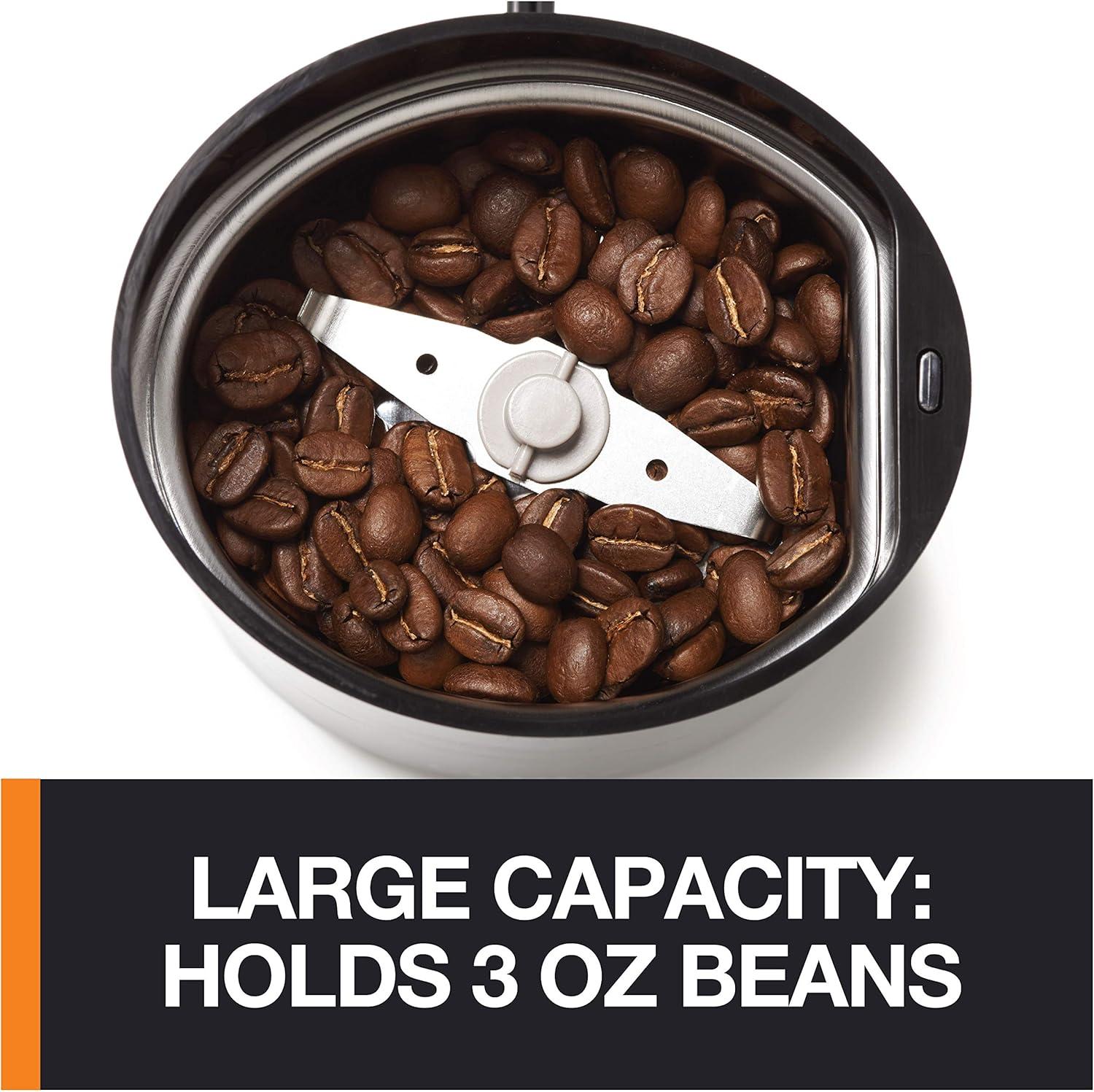 image:imageKRUPS 3oz Coffee Grinder Ultimate Silent Vortex Plastic and Stainless Steel Grinder with Removable Bowl MessFree 8 Times Quieter 2 Speeds 240 WattsDry HerbsDishwasher Safe12 cups ground SilverBlack