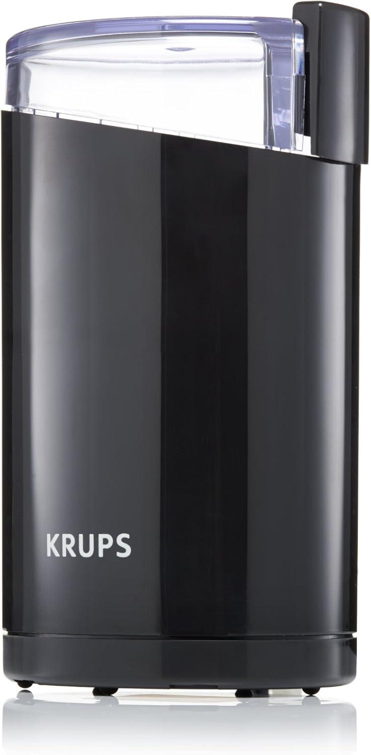 image:imageKRUPS 3oz Coffee Grinder Ultimate Silent Vortex Plastic and Stainless Steel Grinder with Removable Bowl MessFree 8 Times Quieter 2 Speeds 240 WattsDry HerbsDishwasher Safe12 cups ground SilverBlack