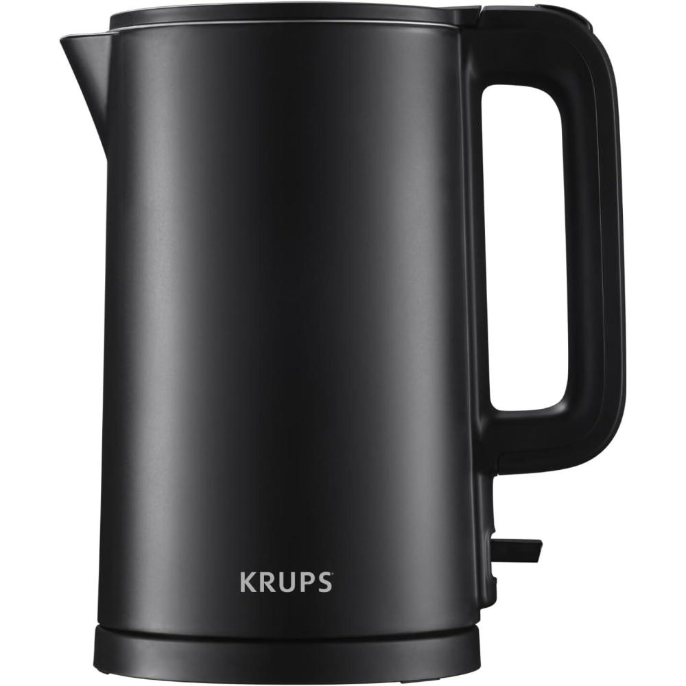 image:imageKRUPS 15L Electric Kettle Stainless Steel Cool Touch Interior Fast Boiling One Cup in 80 Seconds Double Wall Auto Off Keep Warm Hot Water Kettle Electric Cordless BlackWhiteCool Touch Kettle