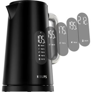 image:imageKRUPS 15L Electric Kettle Stainless Steel Cool Touch Interior Fast Boiling One Cup in 80 Seconds Double Wall Auto Off Keep Warm Hot Water Kettle Electric Cordless BlackWhiteDigital Kettle