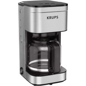 image:imageKRUPS Simply Brew Compact 5 Cup Coffee Maker Stainless Steel Design Pause amp Brew Keep Warm Reusable Filter DripFree Carafe10Cup