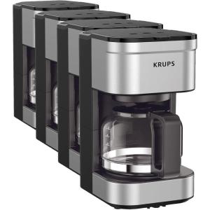 image:imageKRUPS Simply Brew Compact 5 Cup Coffee Maker Stainless Steel Design Pause amp Brew Keep Warm Reusable Filter DripFree Carafe5Cup Pack of 4