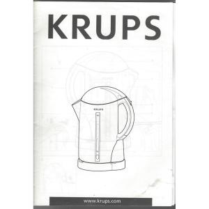 image:imageNotice pamphlet about using the Krups aqua control compact cordless art F 848 Krups in English French and Spanish