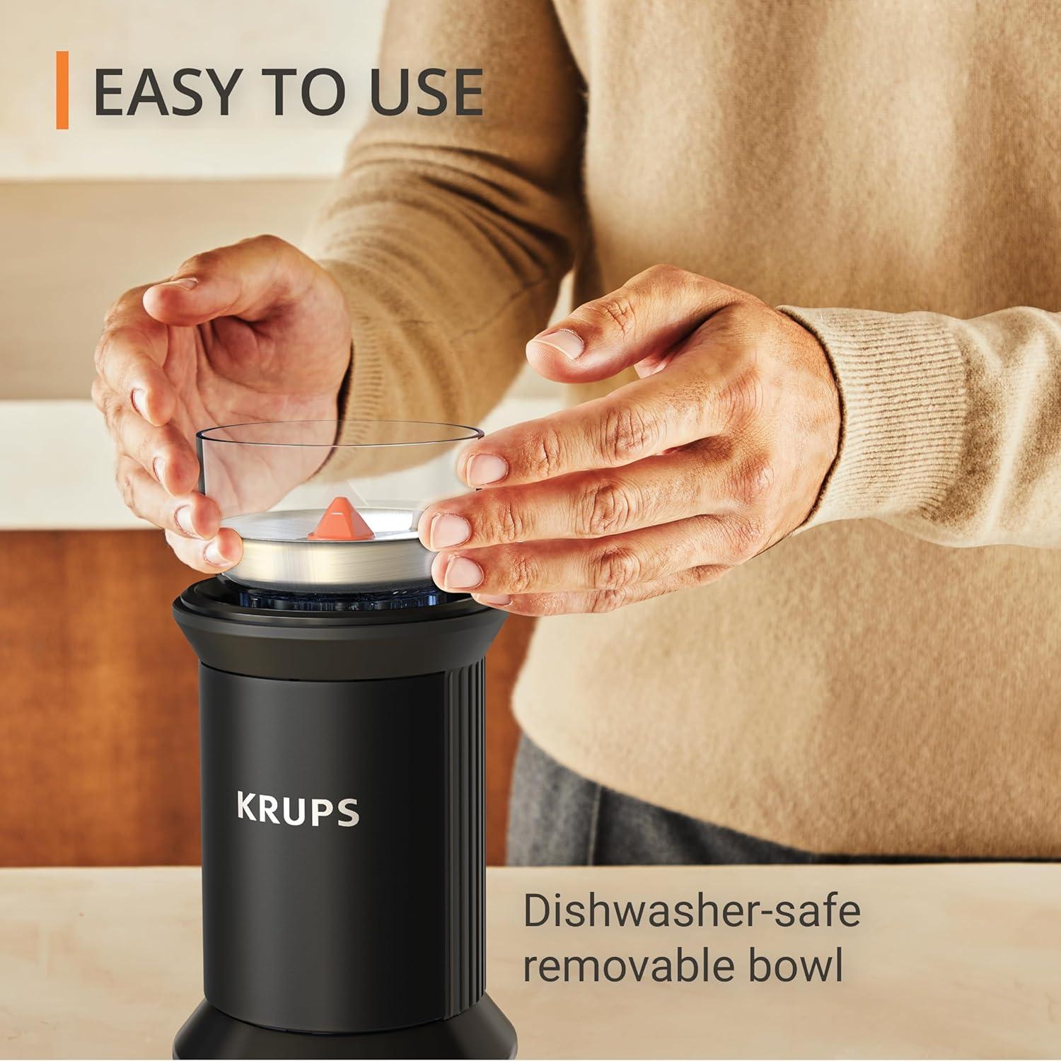 image:imageKRUPS Electric Blade Coffee Grinder 16 Oz Adjustable Coarse to Fine for the Perfect Espresso Grind Coffee Beans Spices amp Herbs Removable Dishwasher Safe Bowl BlackBlack