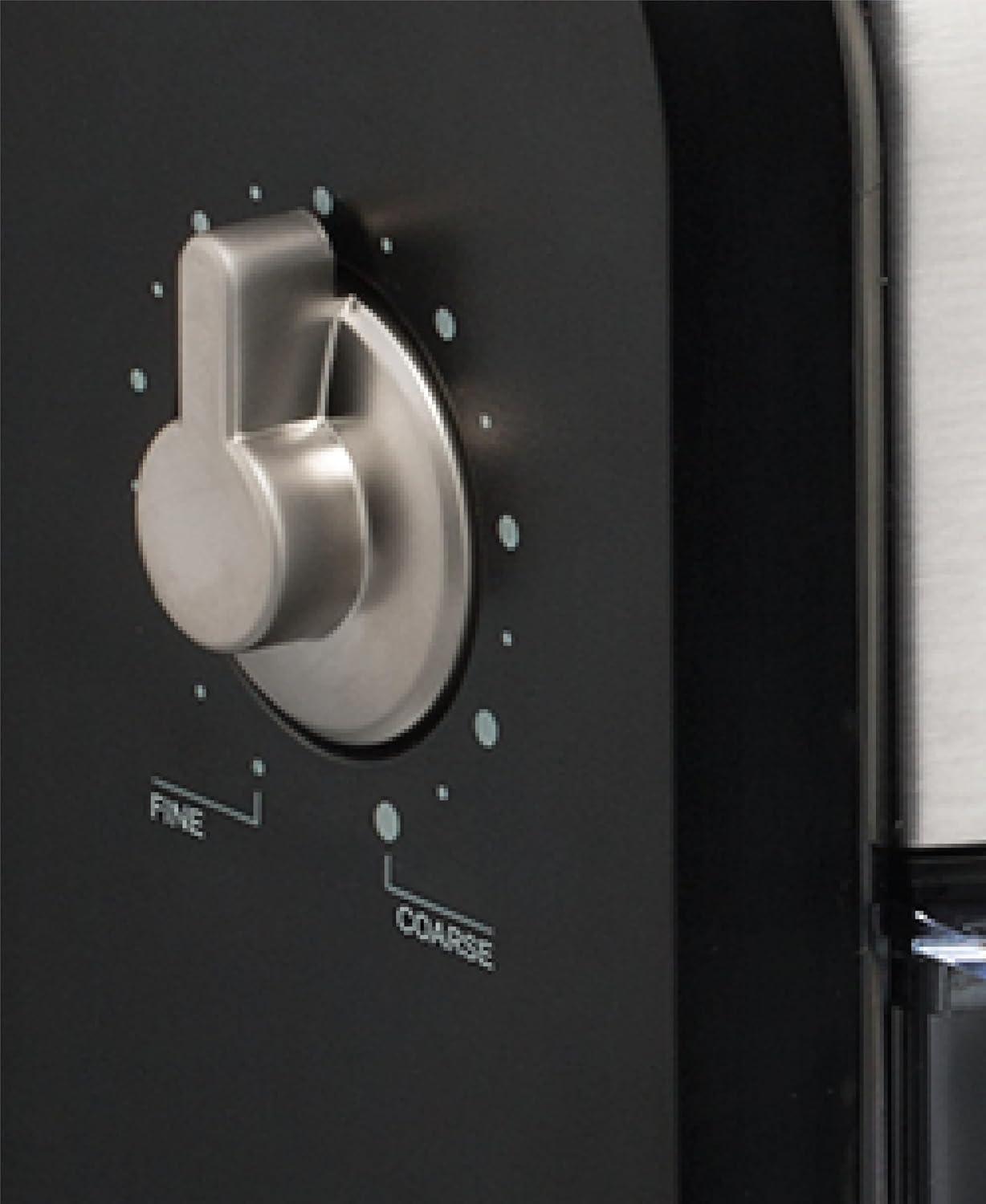 image:imageKRUPS GVX212 Coffee Grinder with Grind Size and Cup Selection and Stainless Steel Flat Burr Grinder 8Ounce Black and Metal17Grind fineness settings