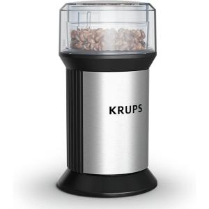 image:imageKRUPS Electric Blade Coffee Grinder 16 Oz Adjustable Coarse to Fine for the Perfect Espresso Grind Coffee Beans Spices amp Herbs Removable Dishwasher Safe Bowl BlackStainless Steel