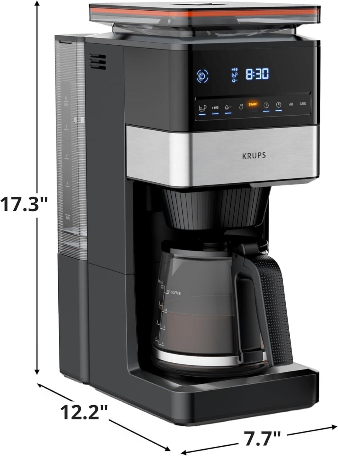 image:imageKRUPS Grind Brew Aroma Filter Coffee Maker Detachable Conical Grinder Easy Cleaning
