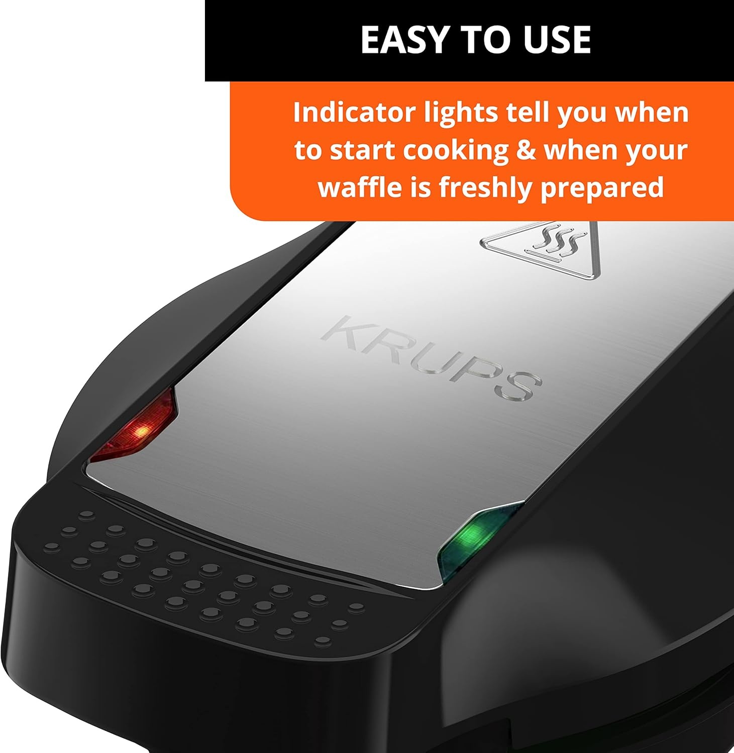 image:imageKRUPS Simply Round Waffle Maker 4 inches