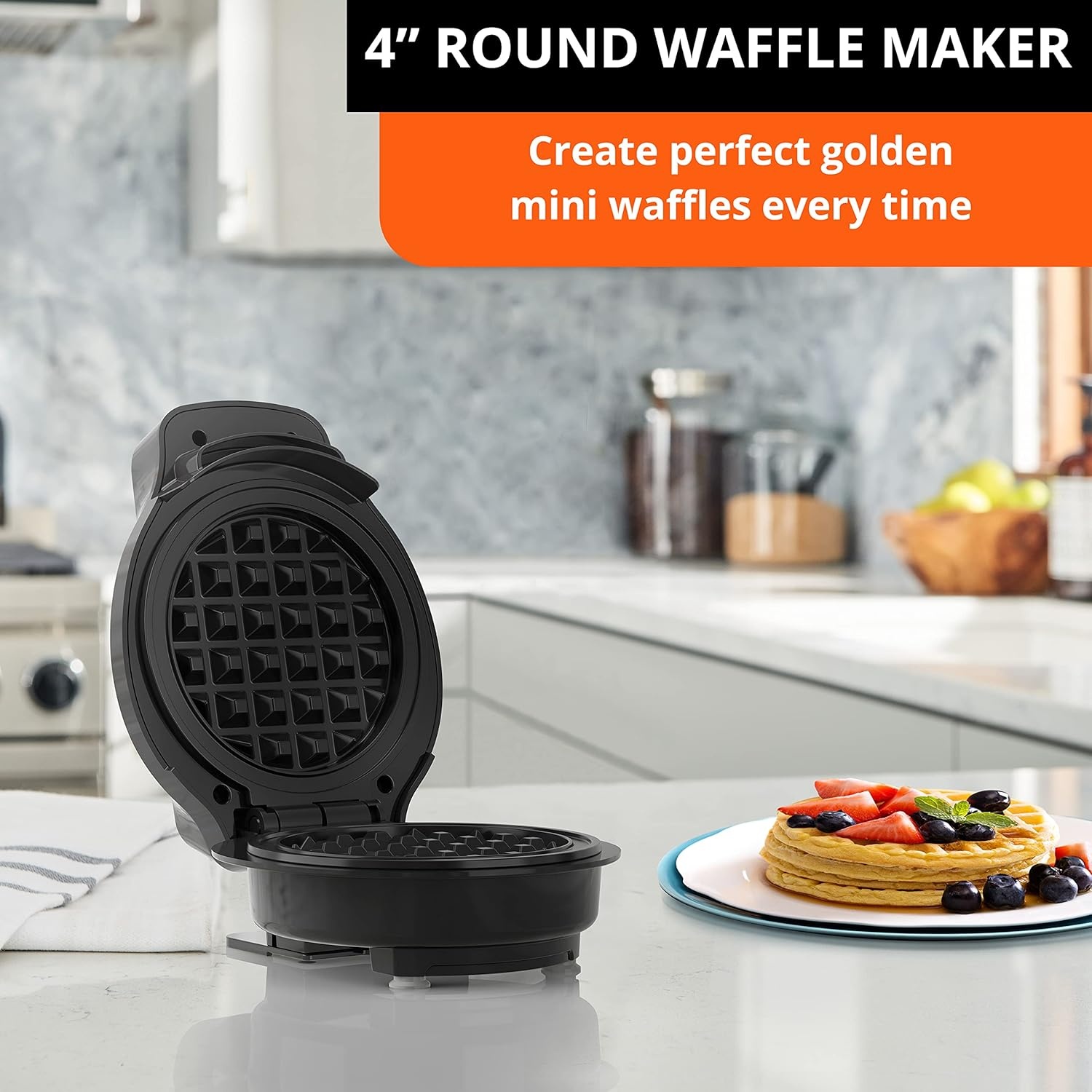 image:imageKRUPS Simply Round Waffle Maker 4 inches